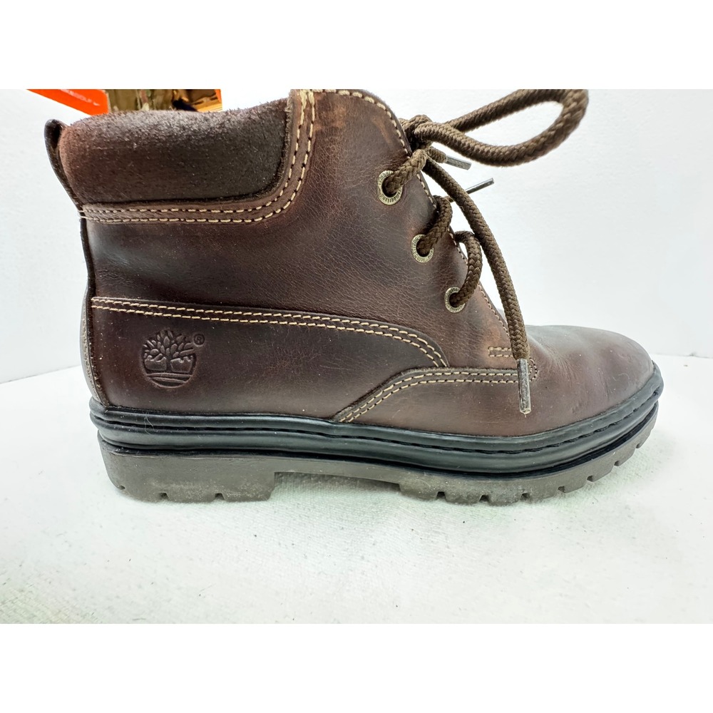 Timberland Leather Ankle Boots Mens 8M‎ Brown Lace Up Lug Sole - Picture 5 of 13